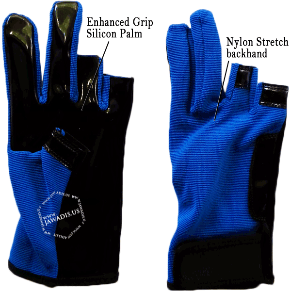 Parkour Sports Gloves - Blue Accented Pair