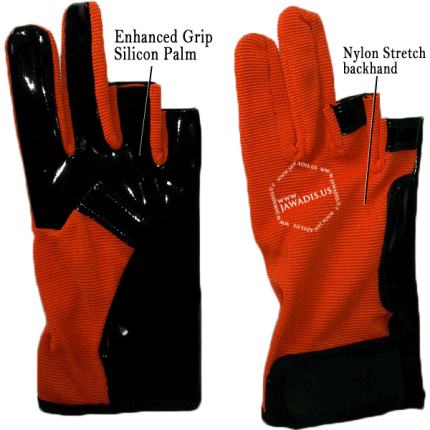 A0411a001 Parkour Sports Gloves - Orange Edition