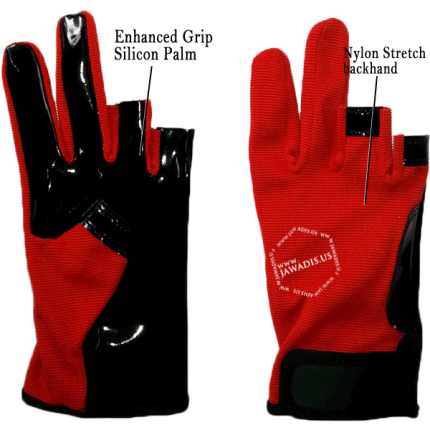 A0416a001 Close-Up of Black Silicone Grip on Parkour Gloves