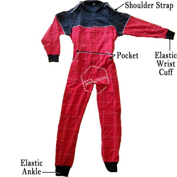 A4116a001 Jawadis Red Black Karting Suit A